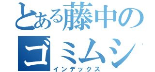 とある藤中のゴミムシ（インデックス）