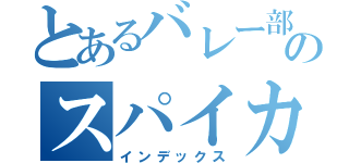とあるバレー部のスパイカー（インデックス）