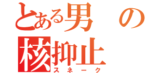 とある男の核抑止（スネーク）