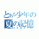 とある少年の夏の記憶（少年時代）