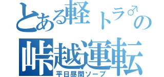 とある軽トラ♂の峠越運転（平日昼間ソープ）