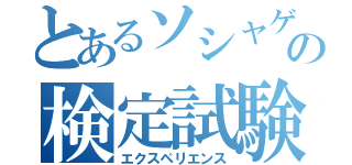 とあるソシャゲの検定試験（エクスペリエンス）