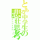 とある中学生の悲壮思考（シンパイゴト）