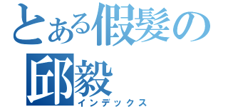 とある假髮の邱毅（インデックス）