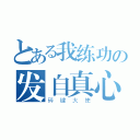 とある我练功の发自真心（碎键大使）