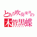 とある吹奏楽部の木管黒蝶（クラリネット）