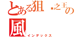 とある狙擊之王の風（インデックス）