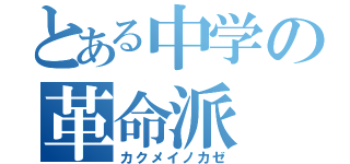 とある中学の革命派（カクメイノカゼ）