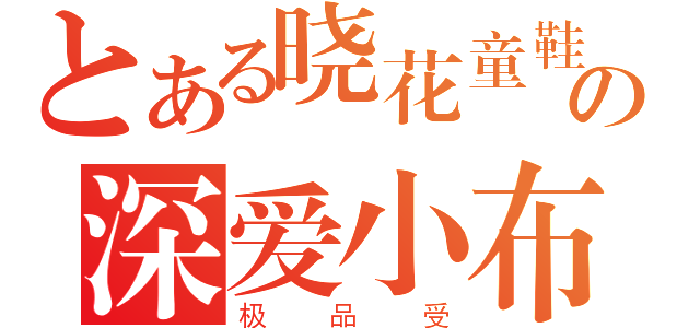 とある晓花童鞋の深爱小布（极品受）