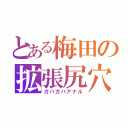 とある梅田の拡張尻穴（ガバガバアナル）