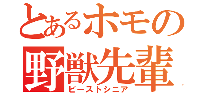 とあるホモの野獣先輩（ビーストシニア）