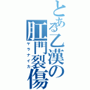 とある乙漢の肛門裂傷（ヤラナイカ）