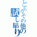 とあるその他の試し貼り（）