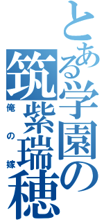 とある学園の筑紫瑞穂（俺の嫁）