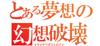 とある夢想の幻想破壊（イマジナリデストロイト）