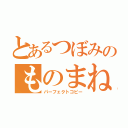 とあるつぼみのものまね術（パーフェクトコピー）