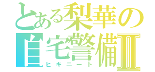 とある梨華の自宅警備員Ⅱ（ヒキニート）