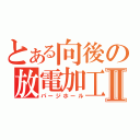 とある向後の放電加工Ⅱ（パージホール）