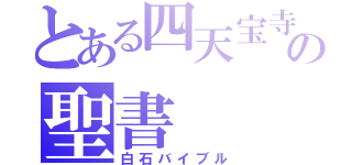 とある四天宝寺の聖書（白石バイブル）