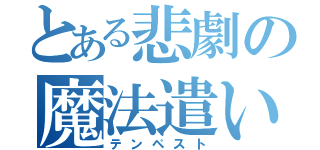 とある悲劇の魔法遣い（テンペスト）