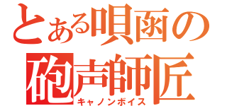 とある唄函の砲声師匠（キャノンボイス）