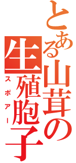 とある山茸の生殖胞子（スポアー）