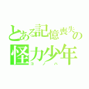 とある記憶喪失の怪力少年（コノハ）