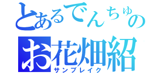 とあるでんちゅーのお花畑紹介（サンブレイク）