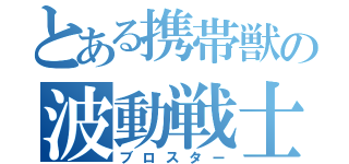 とある携帯獣の波動戦士（ブロスター）