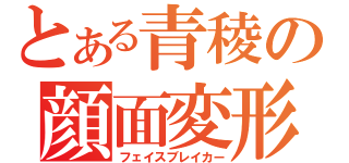 とある青稜の顔面変形（フェイスブレイカー）