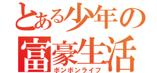 とある少年の富豪生活（ボンボンライフ）