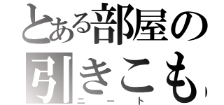 とある部屋の引きこもり（ニート）