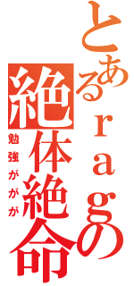 とあるｒａｇの絶体絶命（勉強ががが）