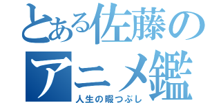 とある佐藤のアニメ鑑賞（人生の暇つぶし）