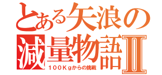 とある矢浪の減量物語Ⅱ（１００Ｋｇからの挑戦）