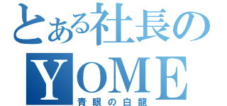 とある社長のＹＯＭＥ（青眼の白龍）