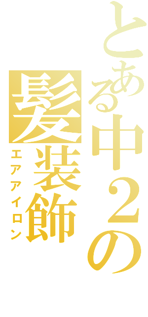 とある中２の髪装飾（エアアイロン）