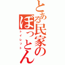 とある民家のぼっとん便所（トイレット）