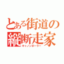 とある街道の縦断走家（キャノンボーラー）