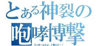 とある神裂の咆哮博撃（うっせーんだよ、ド素人が！！）