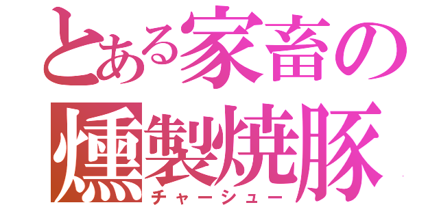 とある家畜の燻製焼豚（チャーシュー）