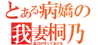 とある病嬌の我妻桐乃（由乃が守ってあげる）