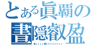 とある眞覇の晝隠叡盈（木ィィィィ原くゥゥゥゥゥゥン）