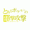 とあるポケモンの電撃攻撃（ボルテッカー）