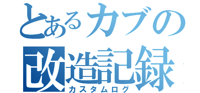 とあるカブの改造記録（カスタムログ）