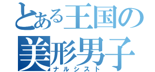 とある王国の美形男子（ナルシスト）