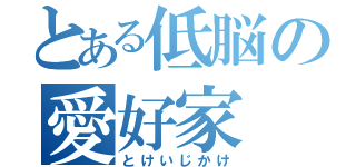 とある低脳の愛好家（とけいじかけ）