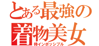 とある最強の着物美女（侍インポッシブル）