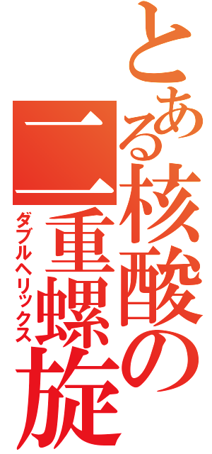 とある核酸の二重螺旋（ダブルヘリックス）