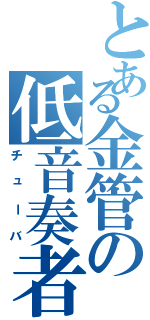 とある金管の低音奏者（チューバ）